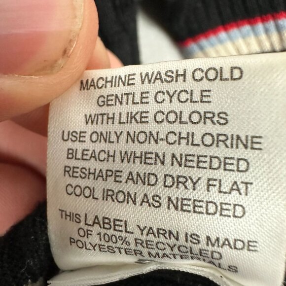 Pink Republic Size XS Black Red Striped Turtleneck Sweater - Picture 5 of 5